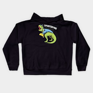 Thanksgiving Rex Dino Tshirt Kids Hoodie